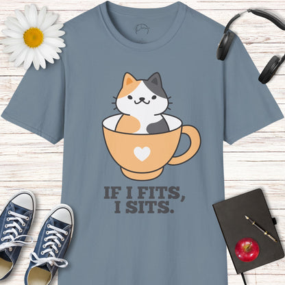 If I Fits, I Sits Cat T-Shirt