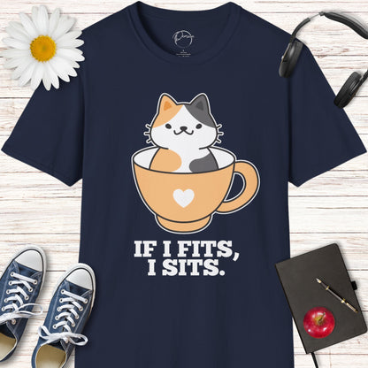 If I Fits, I Sits Cat T-Shirt