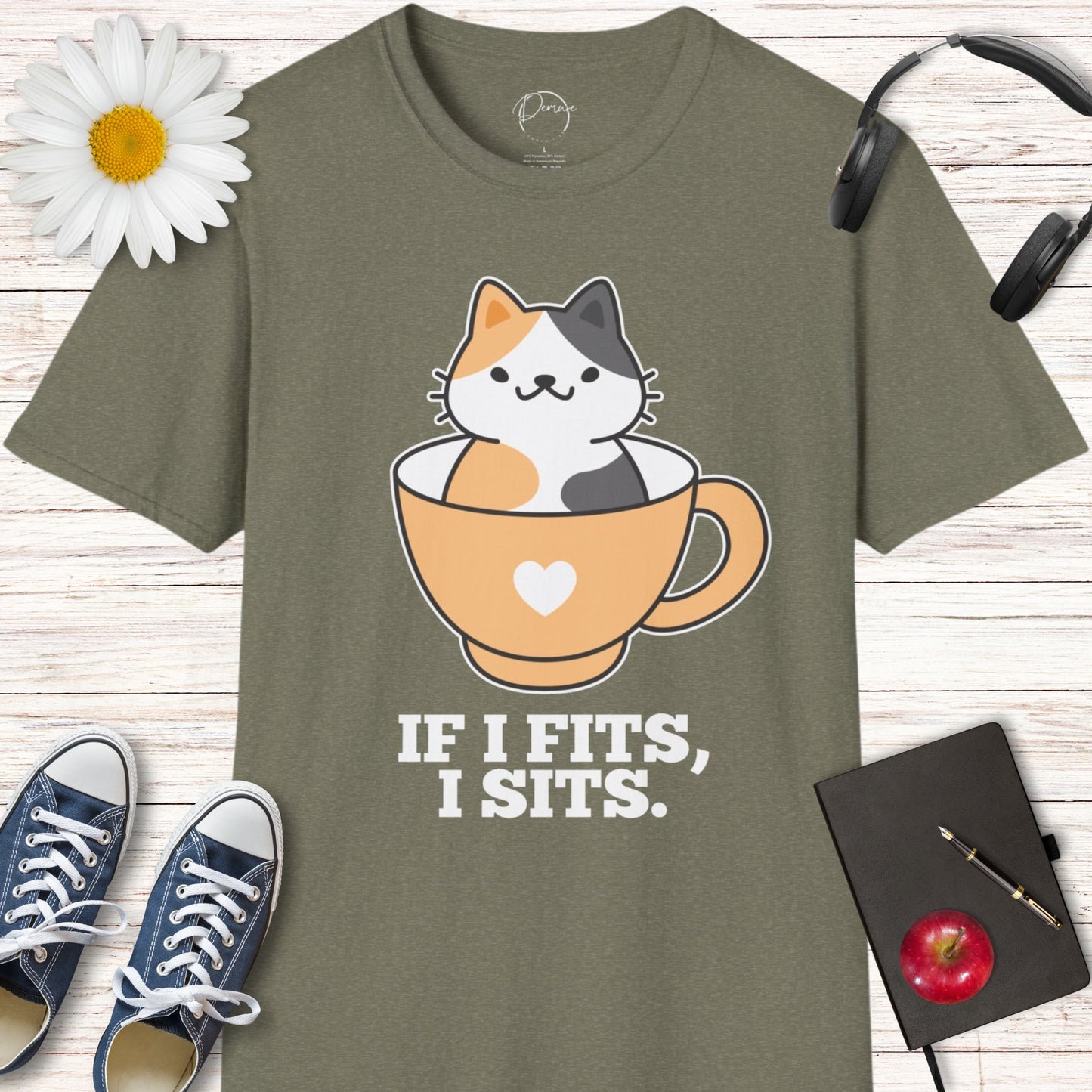 If I Fits, I Sits Cat T-Shirt