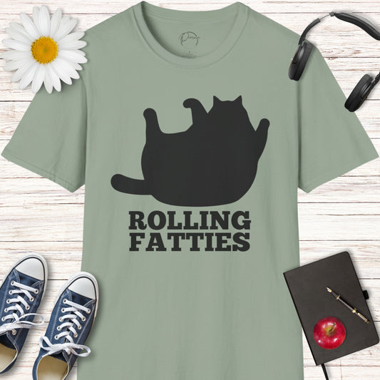 Rolling Fatties Cat T-Shirt