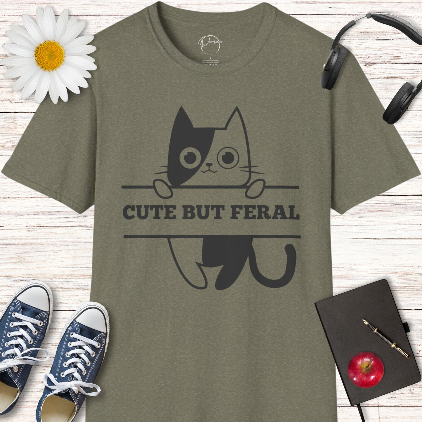 Cute But Feral Cat T-Shirt