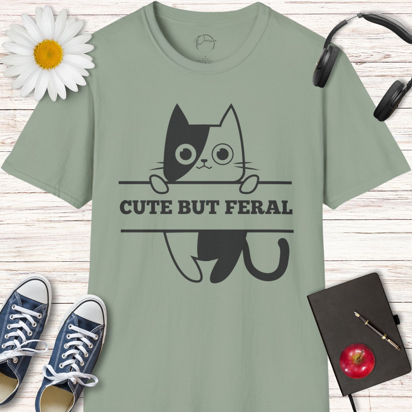 Cute But Feral Cat T-Shirt