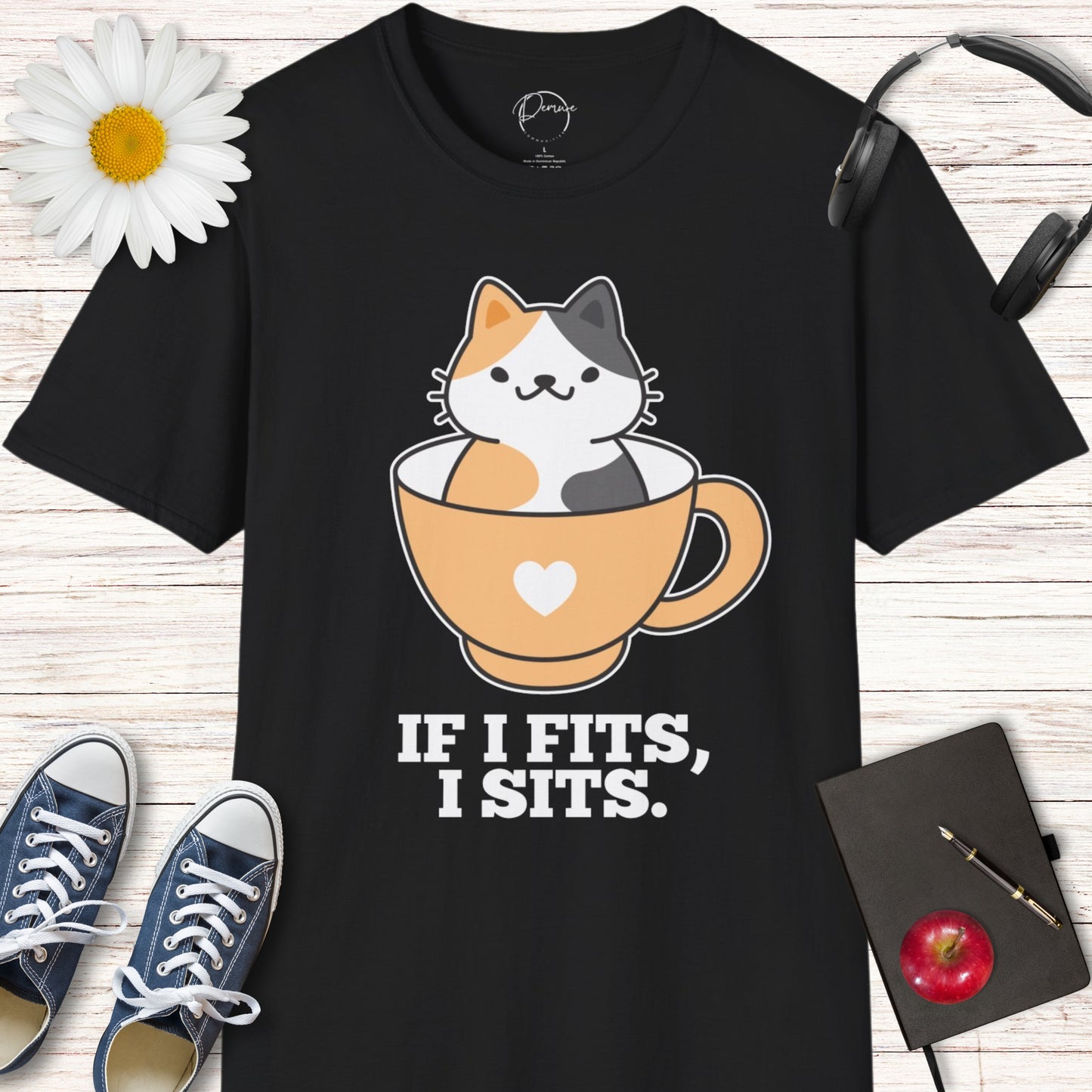 If I Fits, I Sits Cat T-Shirt