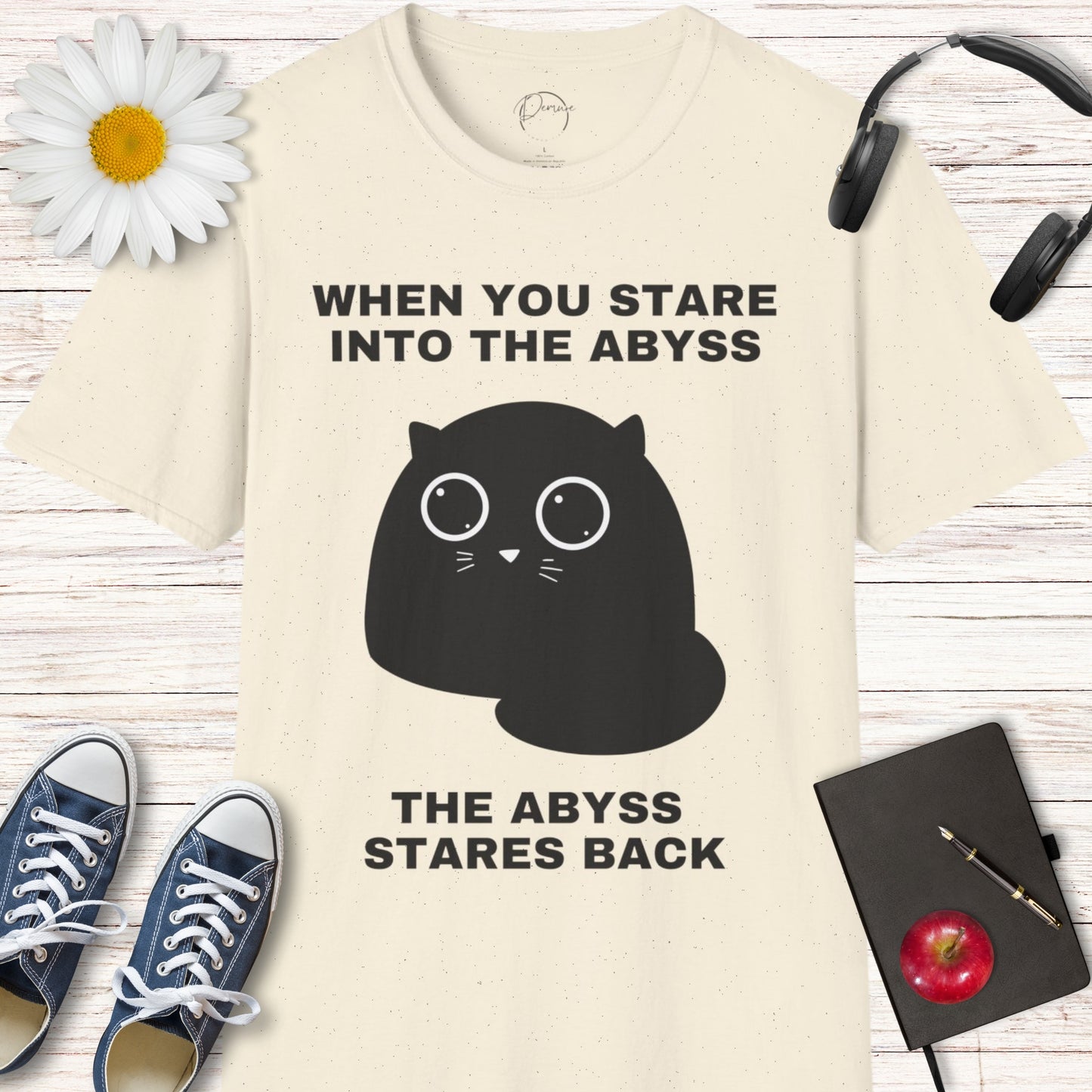 The Abyss Stares Back Cat T-Shirt