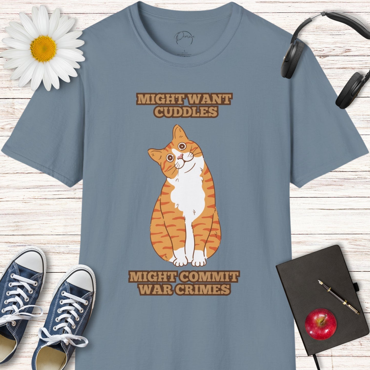 Cuddles or Violence Cat T-Shirt